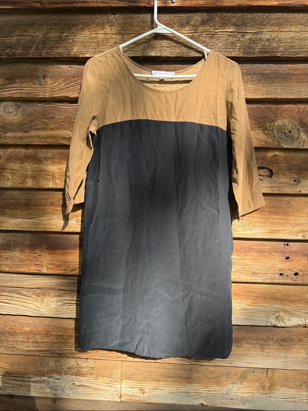Amanda UPRICHARD 100% silk tunic or mini dress half sleeve